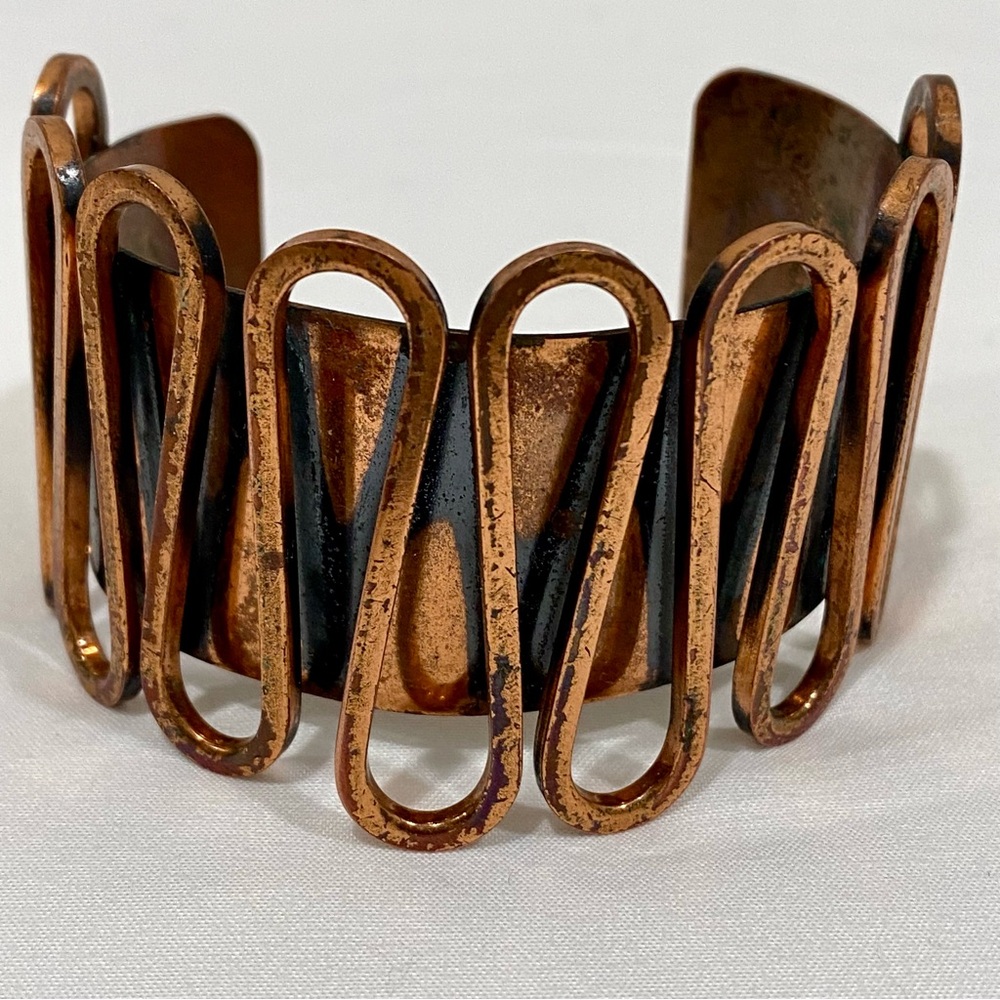 Vintage Renoir copper "Rondele" cuff bracelet